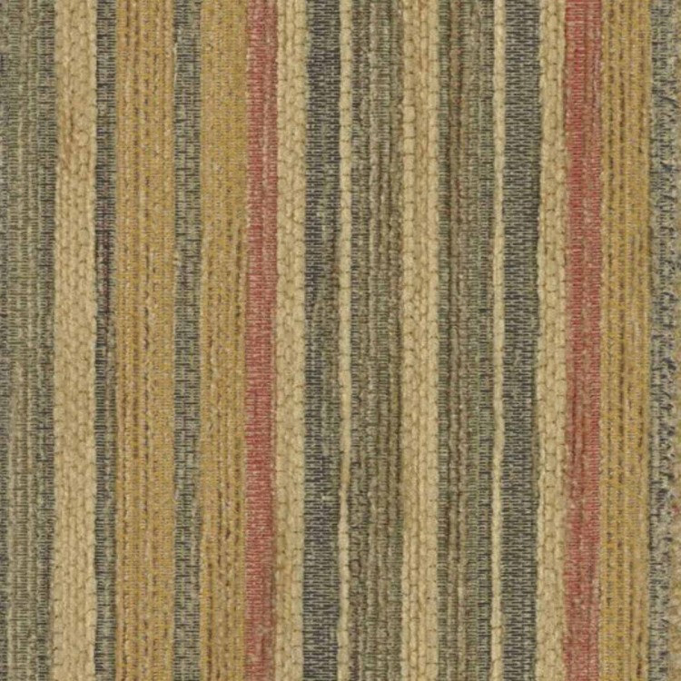 Armless Chaise Longue in Maida Vale Gold Candy Stripe Fabric | Beaumont