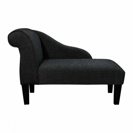 Small Chaise Longue AquaClean Oban Jet Fabric SR19013 | Beaumont