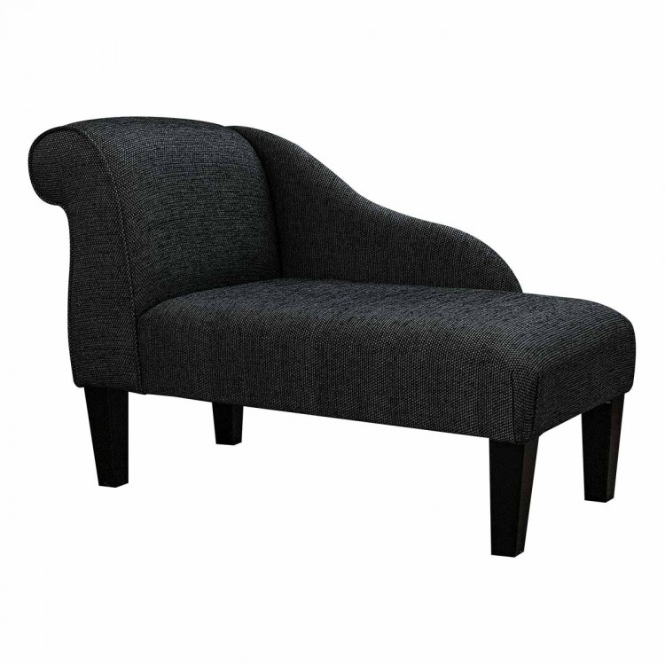Small Chaise Longue AquaClean Oban Jet Fabric SR19013 | Beaumont