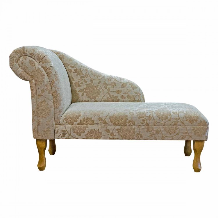 Chaise Longue in a Woburn Floral Beige Fabric SR17072 | Beaumont