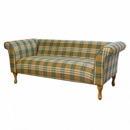 Compact 3 Seater Sofa in Kintyre Pampas Tartan Fabric | Beaumont
