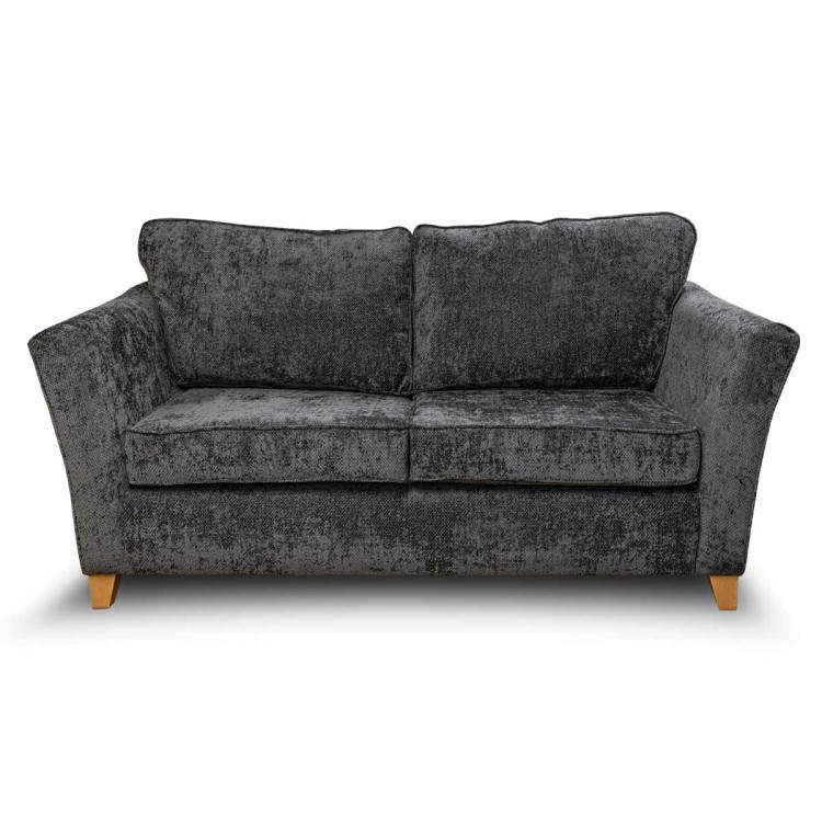 Diana Three Seater Sofa in Cadiz Charcoal Soft Weave Fabric | Beaumont