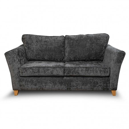 Diana Three Seater Sofa in Cadiz Charcoal Soft Weave Fabric | Beaumont