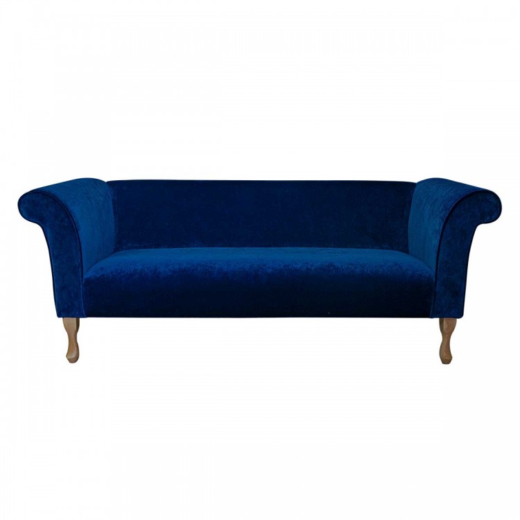 Compact 3 Seater Sofa in Dolce Orbit Strie Velvet Fabric SR16022 | Beaumont