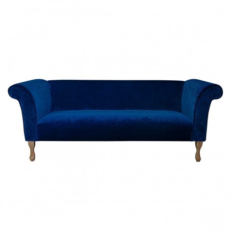 Compact 3 Seater Sofa in Dolce Orbit Strie Velvet Fabric SR16022 | Beaumont