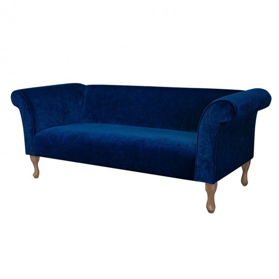 Compact 3 Seater Sofa in Dolce Orbit Strie Velvet Fabric SR16022 | Beaumont