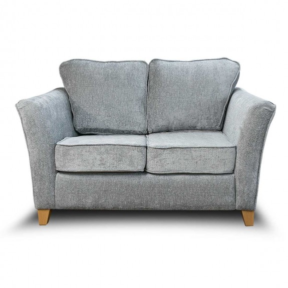 Diana Two Seater Sofa in Cadiz Ice Soft Textured Weave Fabric