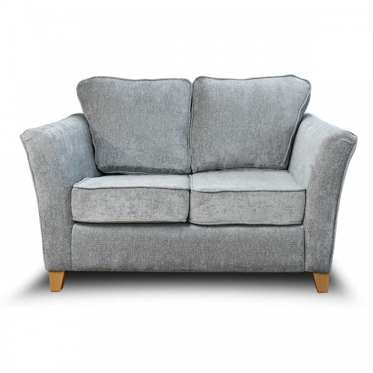 Diana Two Seater Sofa in Cadiz Ice Soft Weave Fabric | Beaumont
