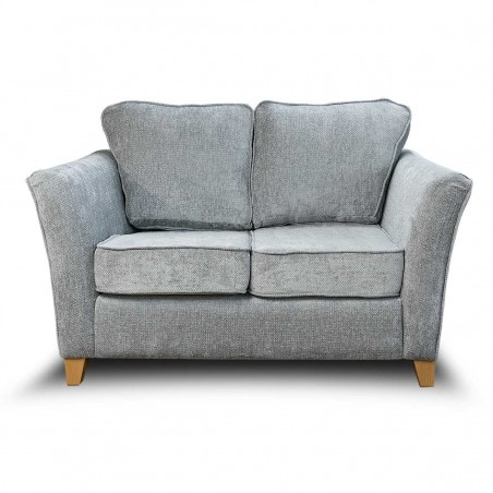 Diana Two Seater Sofa in Cadiz Ice Soft Weave Fabric | Beaumont