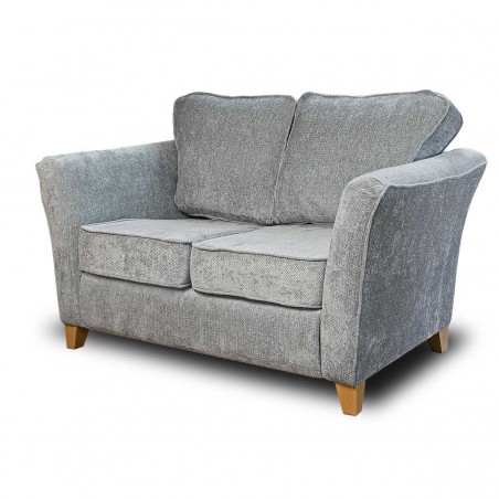Diana Two Seater Sofa in Cadiz Ice Soft Weave Fabric | Beaumont