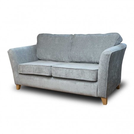 Diana Three Seater Sofa in Cadiz Charcoal Soft Weave Fabric | Beaumont