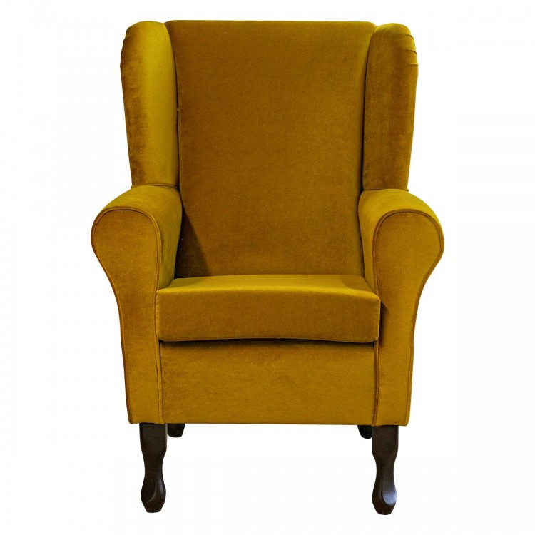 ochre armchair