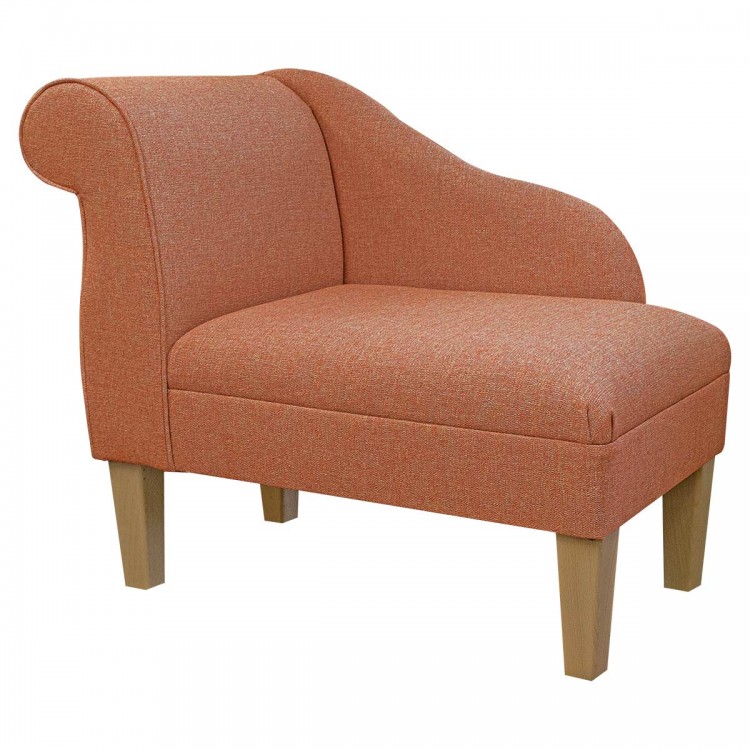 Chaise Longue in AquaClean Hove Sienna Fabric SR18083 | Beaumont