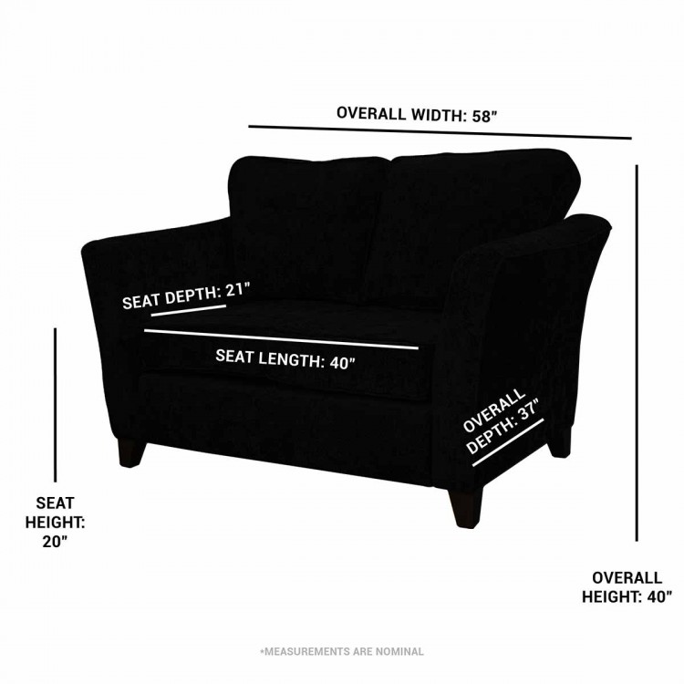 Diana Two Seater Sofa in Notting Hill Plain Blue Velvet Fabric | Beaumont