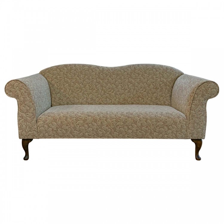 Large Chaise Sofa in Bergamo Floral Beige Fabric BER3341 | Beaumont