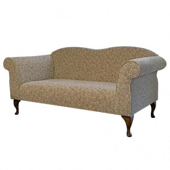 Large Chaise Sofa in Bergamo Floral Beige Fabric BER3341 | Beaumont