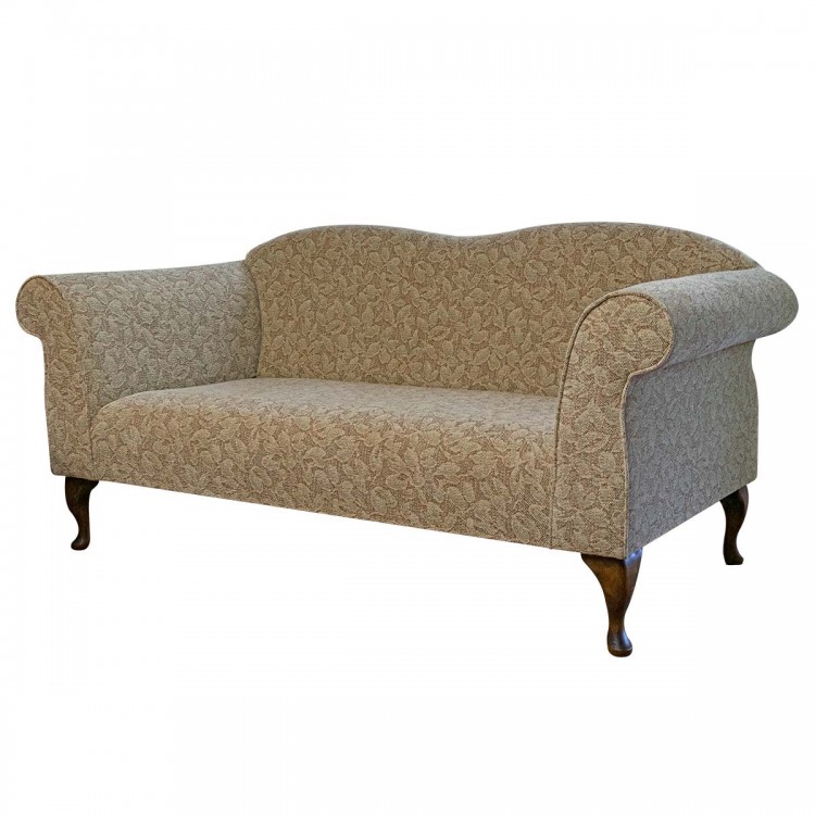 Large Chaise Sofa in Bergamo Floral Beige Fabric BER3341 | Beaumont