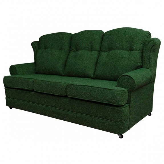 3 Seater Verona Sofa in Gerona Forest Heavy Boucle Fabric | Beaumont