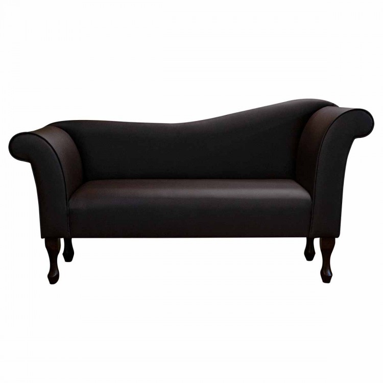 Chaise Sofa in Ultima Chocolate Faux Leather ULT1218 | Beaumont
