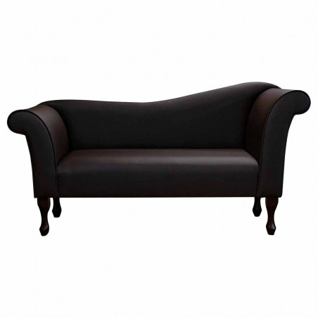 Chaise Sofa in Ultima Chocolate Faux Leather ULT1218 | Beaumont