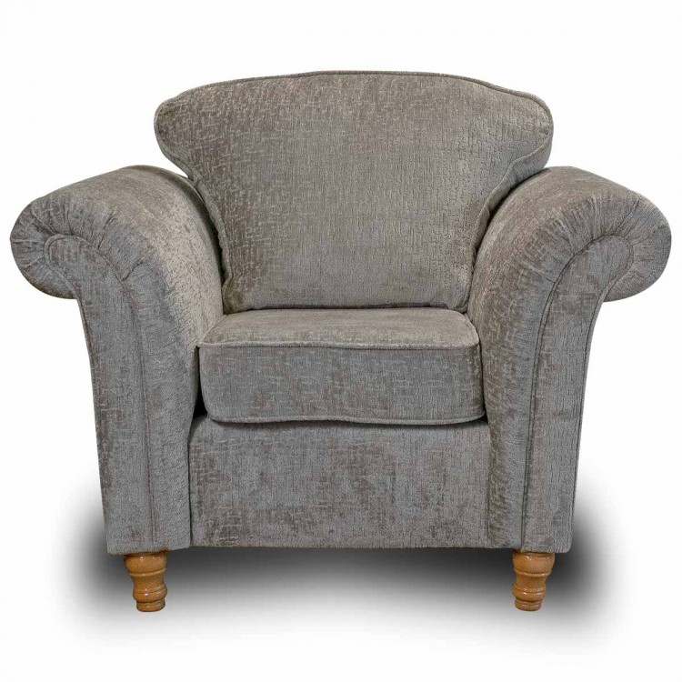Milan Two Seater Sofa in Alexandra Truffle Mazey Fabric | Beaumont