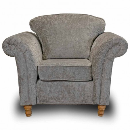 Milan Two Seater Sofa in Alexandra Truffle Mazey Fabric | Beaumont