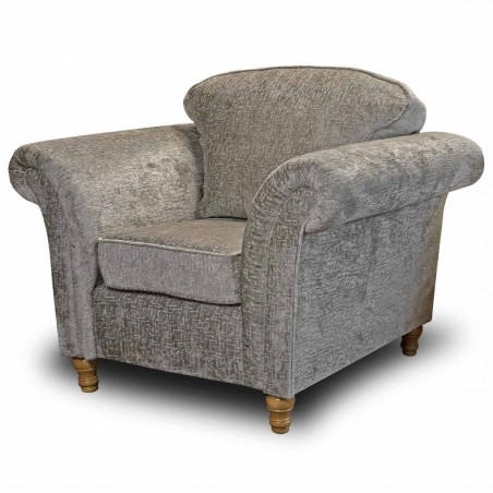 Milan Two Seater Sofa in Alexandra Truffle Mazey Fabric | Beaumont