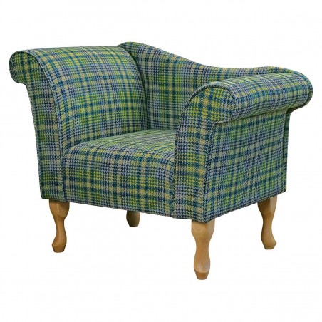 Chaise Chair in Bologna Tartan Dijon Fabric BOL3257 | Beaumont