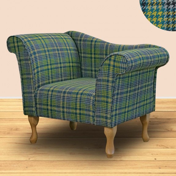 Chaise Chair in Bologna Tartan Dijon Fabric BOL3257 | Beaumont