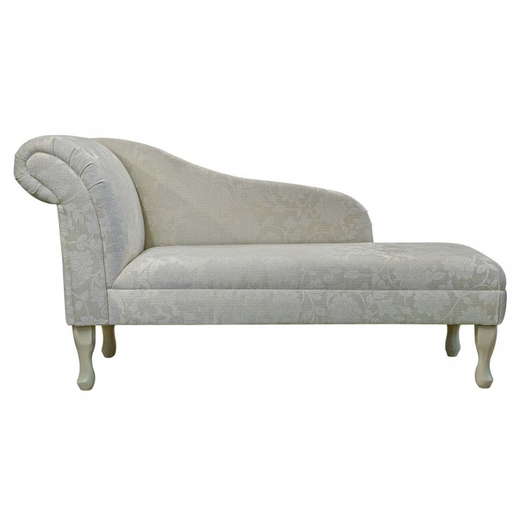 Medium Chaise Longue in Woburn Floral Oyster Fabric SR17074| Beaumont