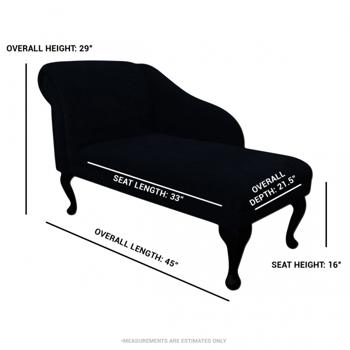 Medium Chaise Longue in Bergamo Floral Grey Fabric | Beaumont