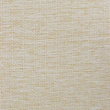 Buttoned Storage Bench Ottoman in Politano Cream Weave Fabric | Beaumont