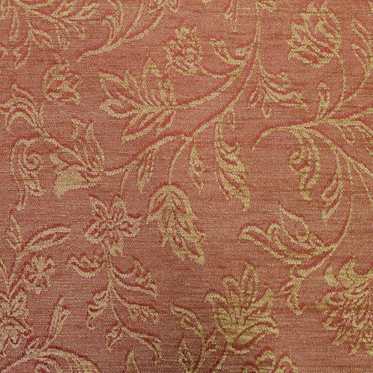 Handmade Storage Bench in Terracotta Vintage Floral Fabric | Beaumont