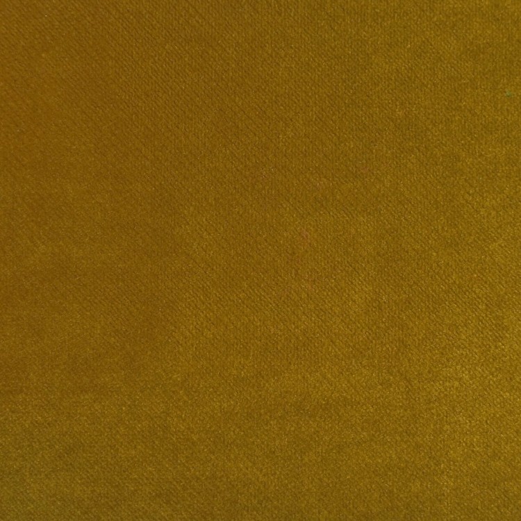 Small Footstool in AquaVelvet Ochre Velvet Fabric SR19222 | Beaumont