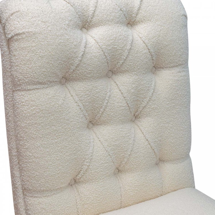 buttoned teddy fleece chair