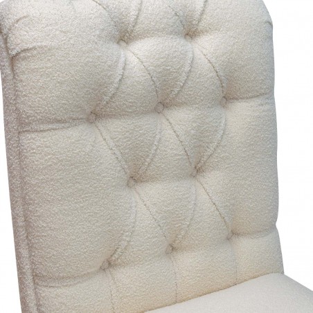buttoned teddy fleece chair