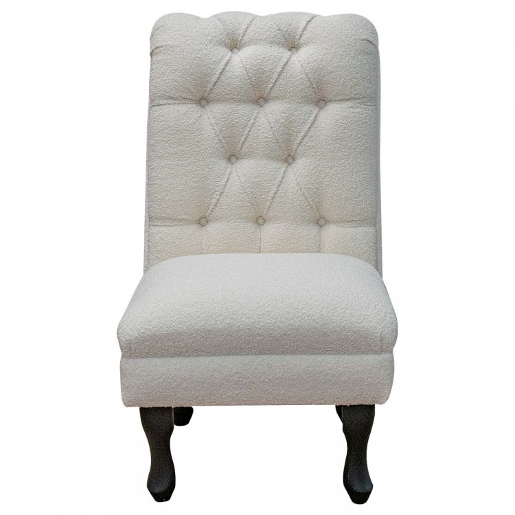 cream borg chair