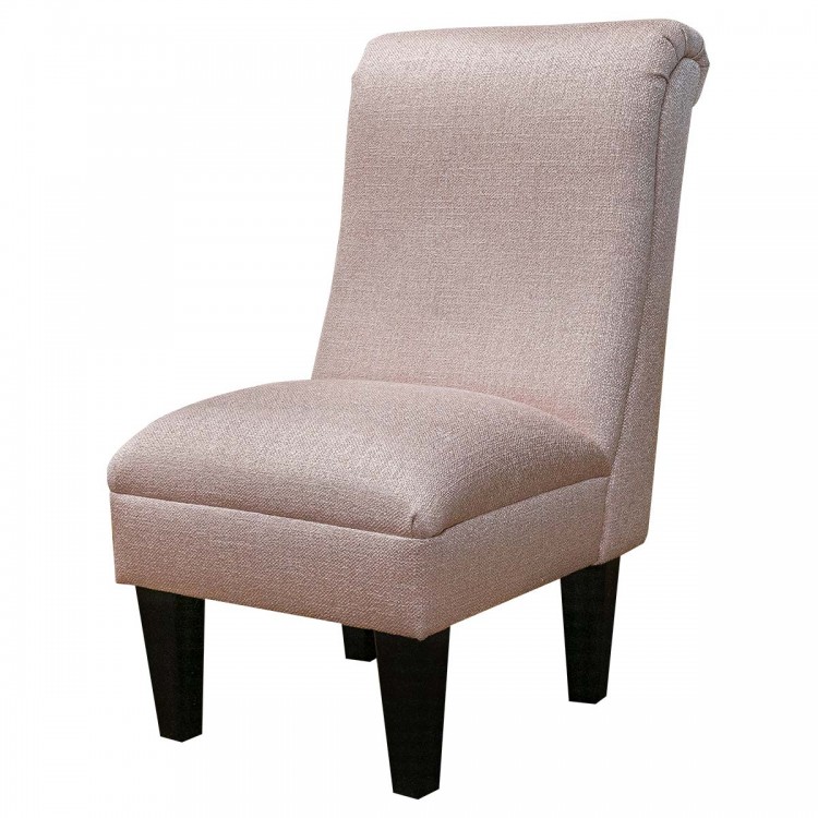 Bedroom Chair in Ponte Plain Powder Metallic Fabric PON3302 | Beaumont