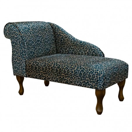 small leopard print chaise longue