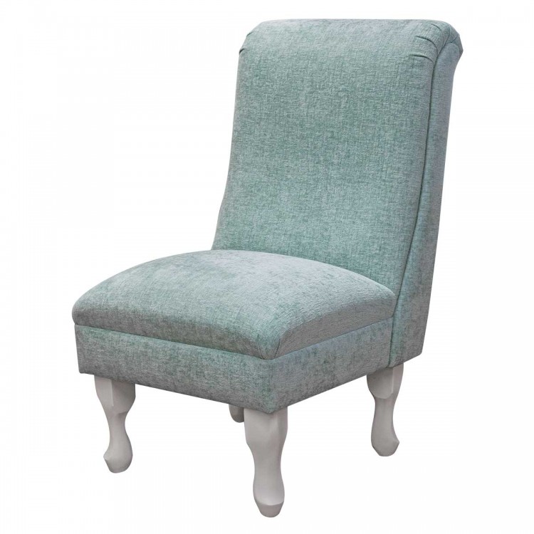 Bedroom Chair in Como Glacier Textured Weave Fabric COM3670 | Beaumont