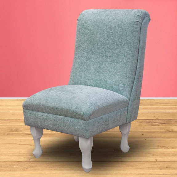 Bedroom Chair in Como Glacier Textured Weave Fabric COM3670 | Beaumont