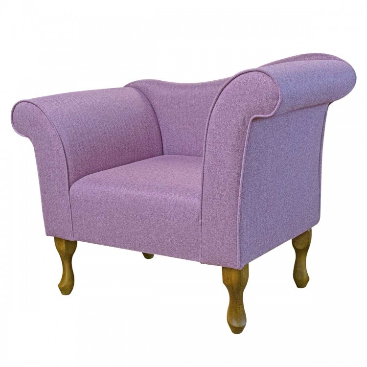 Chaise Chair in Tweed Fuchsia Traditional Fabric | Beaumont
