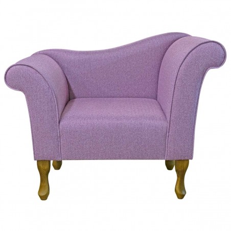 Chaise Chair in Tweed Fuchsia Traditional Fabric | Beaumont
