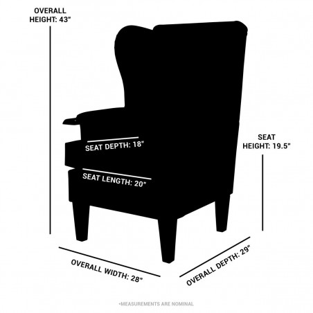 Kensington Orthopaedic Armchair in Gleneagles Check & Plain Silver Fabric | Beaumont