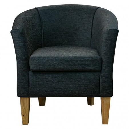 charcoal grey bucket chair