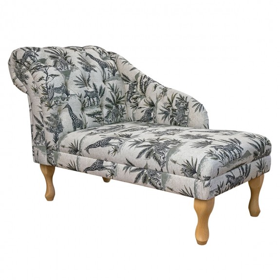Medium Chaise Longue in Fryetts Safari Fabric | Beaumont