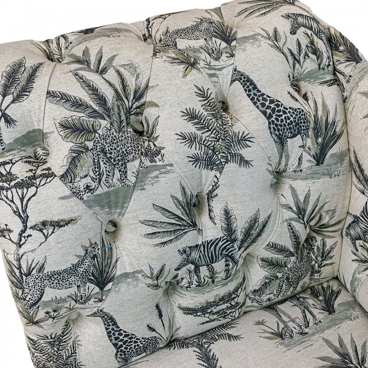 Medium Chaise Longue in Fryetts Safari Fabric | Beaumont