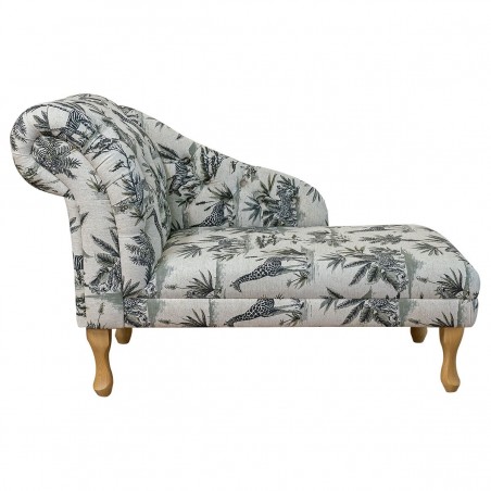 Medium Chaise Longue in Fryetts Safari Fabric | Beaumont