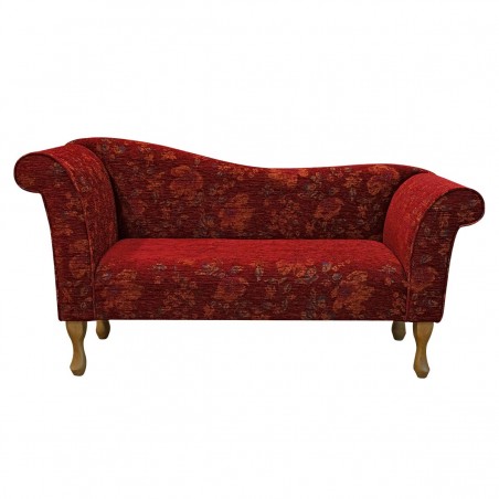 Designer Chaise Sofa in Camden Floral Wine Fabric SR12405 | Beaumont
