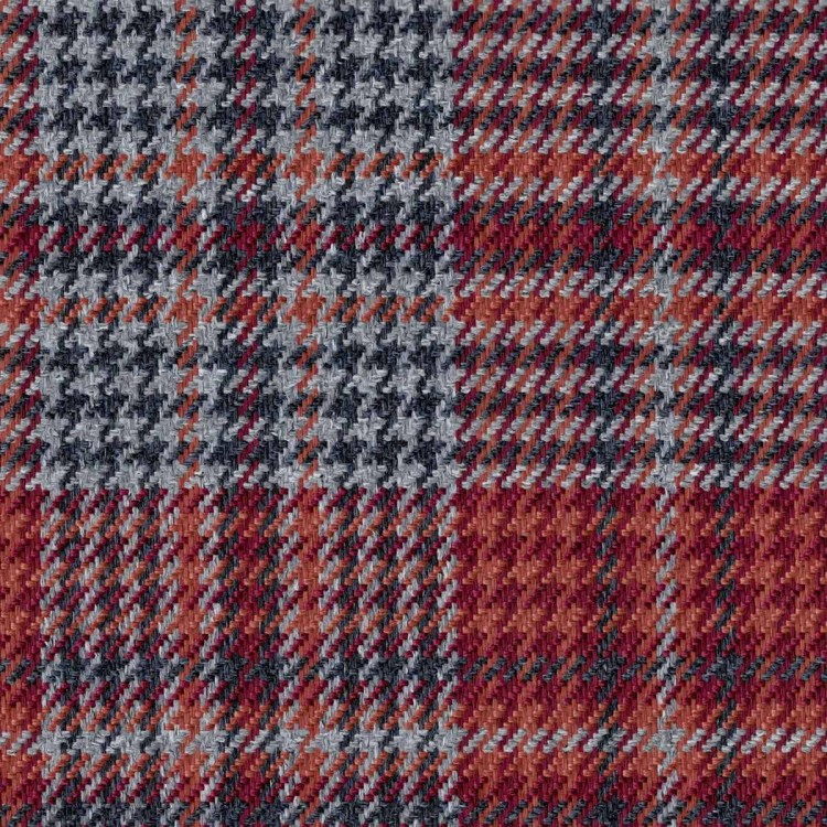 Medium Bench in Bologna Tartan Port BOL3261 | Handmade Beaumont UK